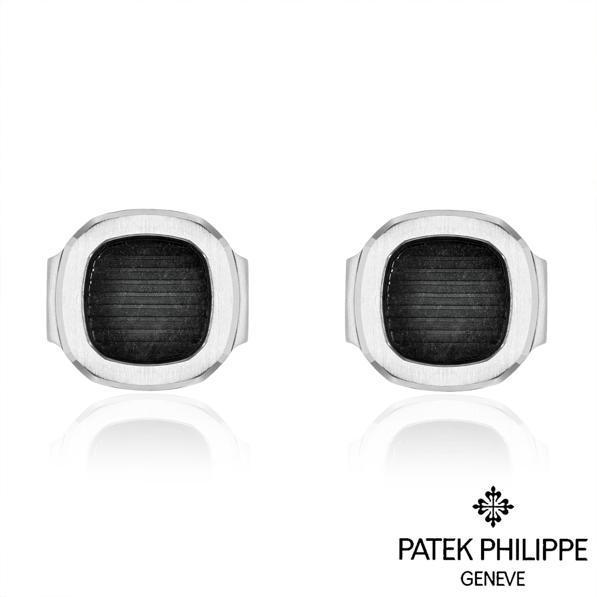 Patek Philippe White Gold Nautilus Cufflinks 205.9057G-011